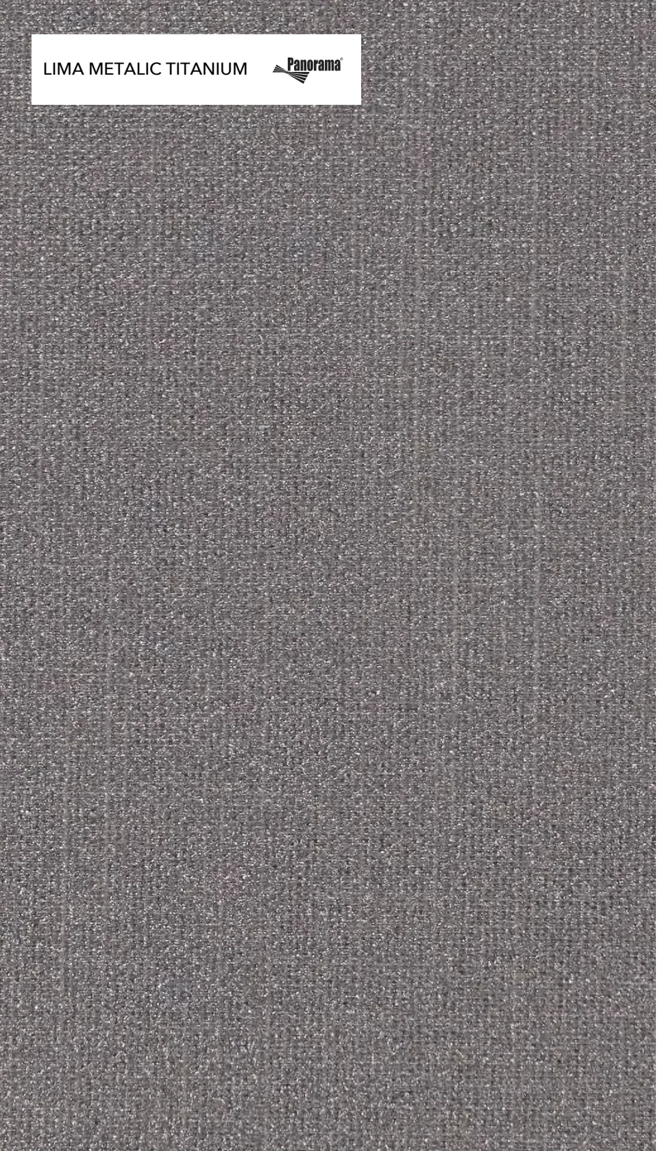 Panorama Lima Metalic Titanium · Titanium, muestra de tejido del fabricante