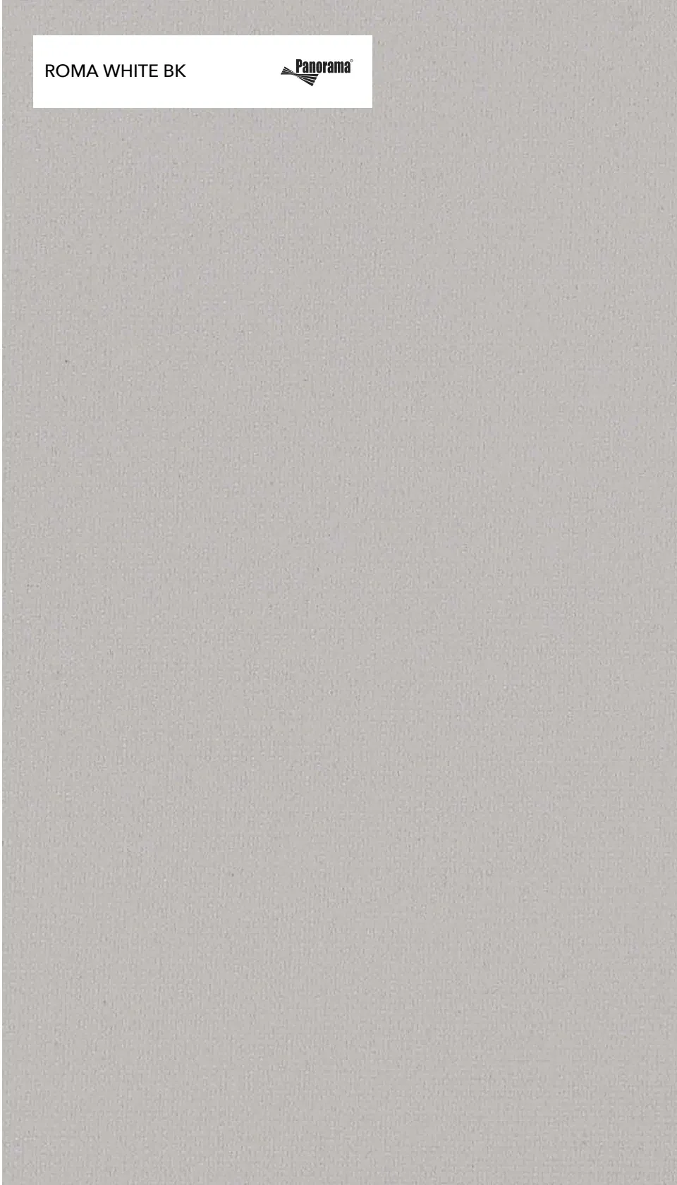 Panorama Roma White Bk · White, muestra de tejido del fabricante