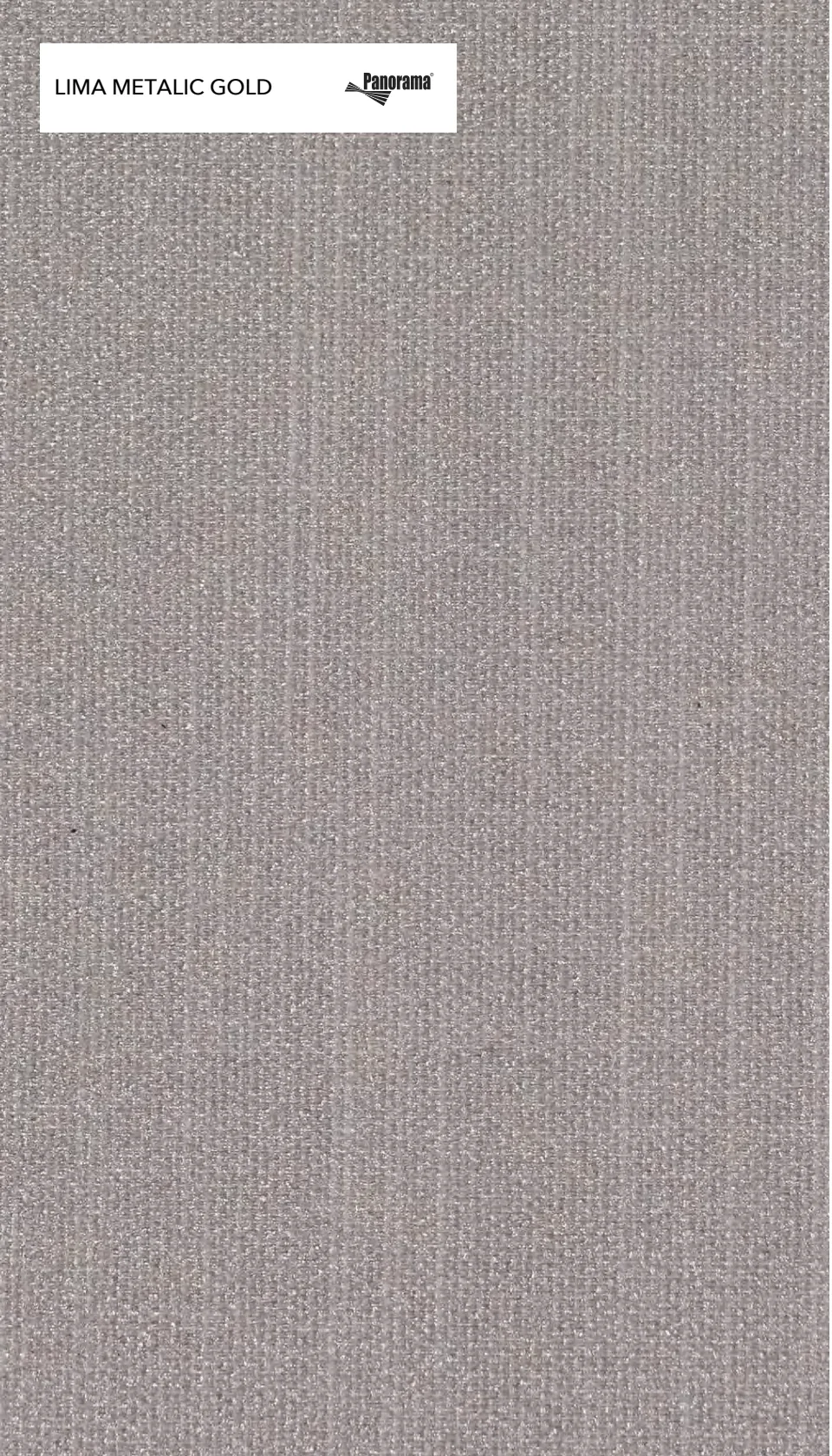 Panorama Lima Metalic Gold · Gold, muestra de tejido del fabricante