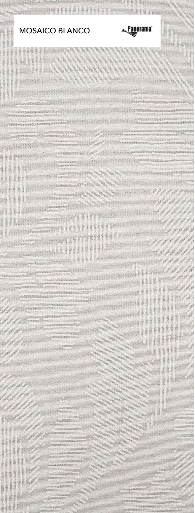 Panorama Mosaico Blanco, muestra de tejido del fabricante