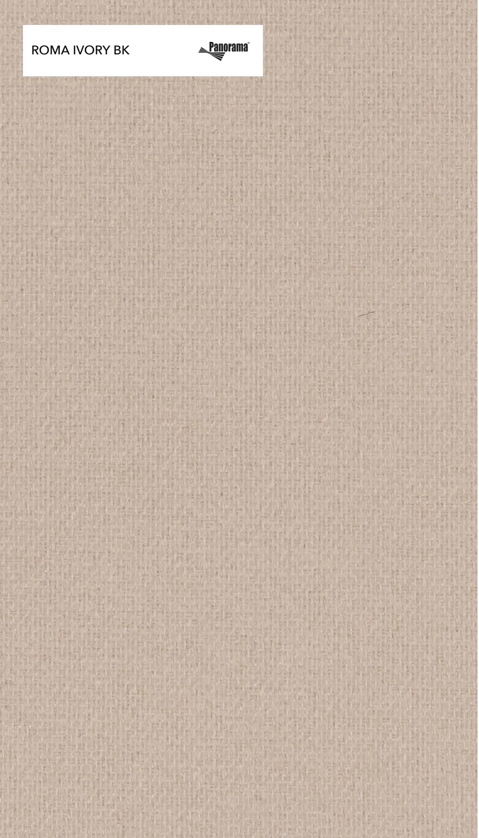 Panorama Roma Ivory Bk · Ivory, muestra de tejido del fabricante