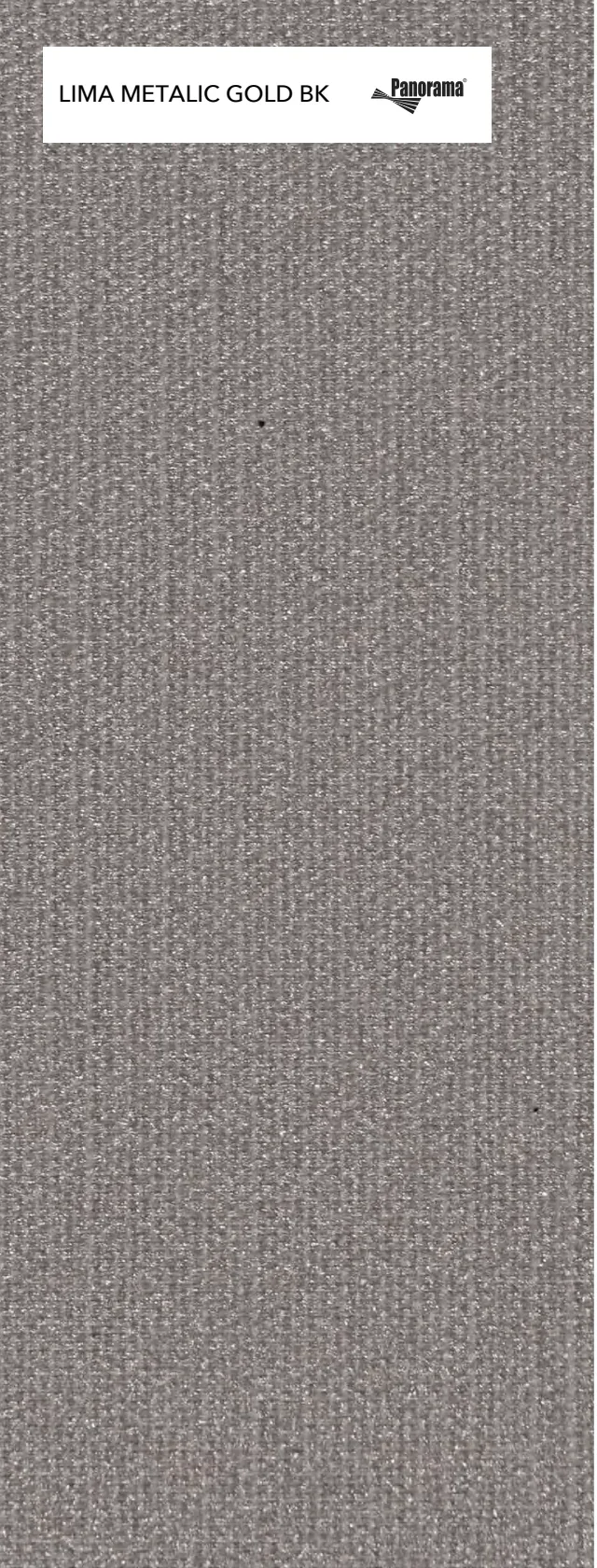 Panorama Lima Metalic Gold Bk, muestra de tejido del fabricante