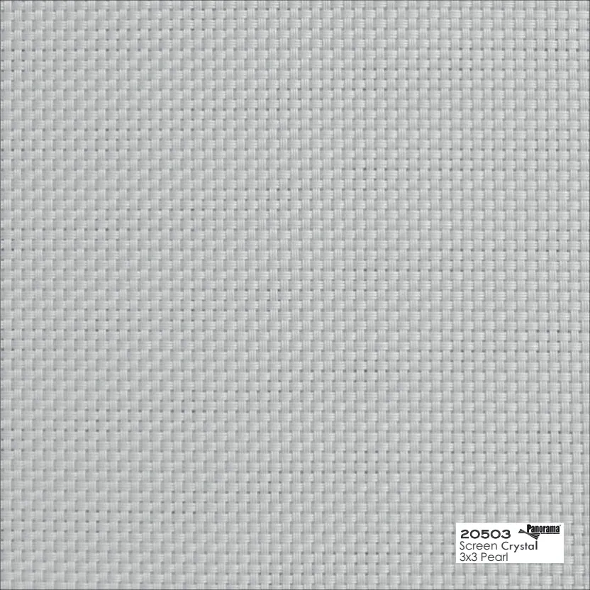 Panorama Screen crystal 3x3 pearl, muestra de tejido del fabricante