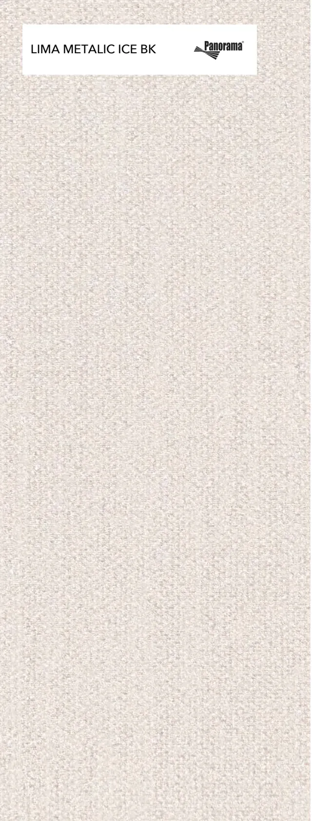 Panorama Lima Metalic Ice Bk, muestra de tejido del fabricante
